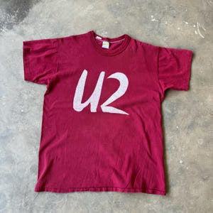 Vintage 80s U2 the unforgettable fire T shirt