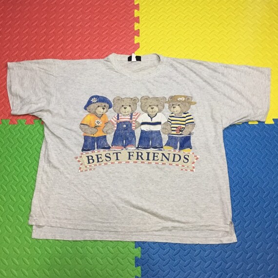 Vintage 90s Bear best friends t shirt