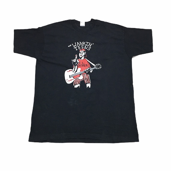 Vintage 90s The Wankin’ Teens punk rock Tee