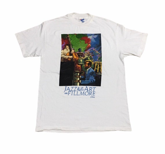 Vintage 90s Jazz Art Photo Tee