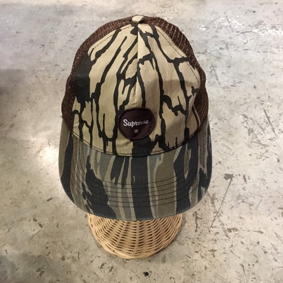 Supreme camo trucker hat