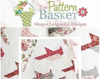 Cardinals Quilt Pattern by The Pattern Basket by Margot Languedoc Designs cardinal piecing pattern with no paper piecing for sewing quilting