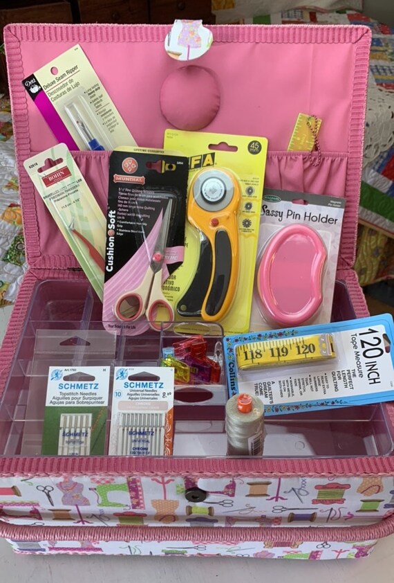 11 Pc. Sewing Quilting Kit Gift Set With Supplies, Tools, Notions