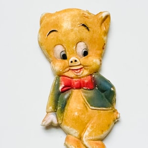 Chupete de goma de mascar Porky Pig de 1975