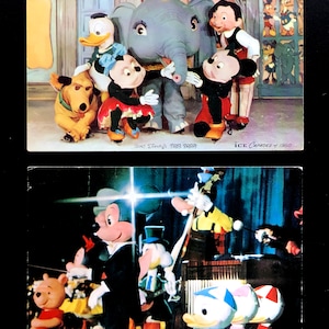 1950 and 1970s Disney Character Postcards