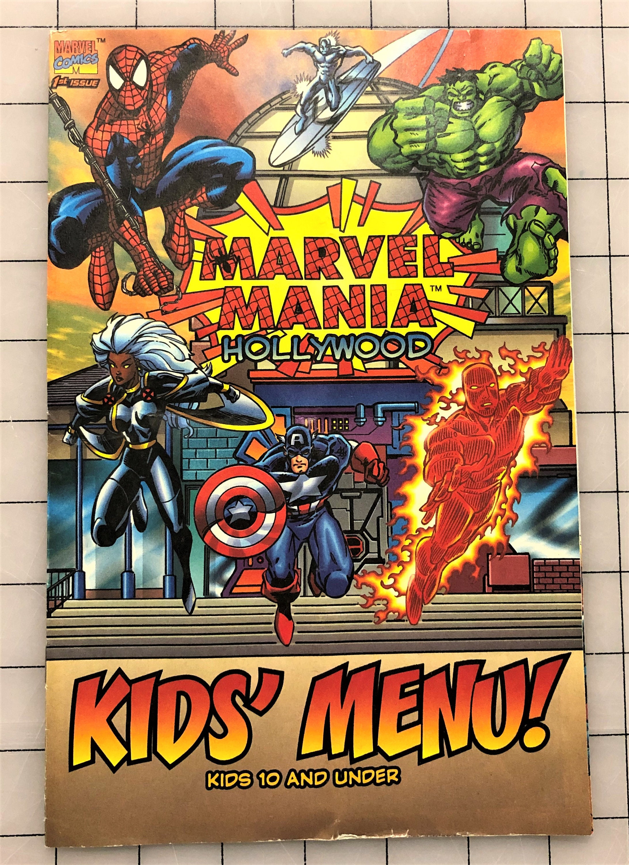 1998 Marvel Mania Kid/'s Menu