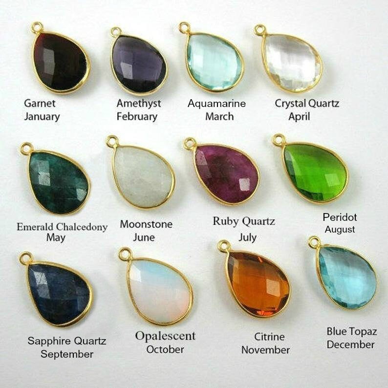 Silver Wedding Jewelry Simple Birthstone Necklace Crystal Quartz Necklace 14k Gold Filled Necklace Bridal April Birthday Gifts for Mom