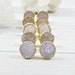 Raw Stone Earrings, Druzy Gold Earrings, Minimalist Earrings, Sparkly Druzy Earrings, Wedding Jewelry, Bridesmaid gifts for Friend Mom Her 
