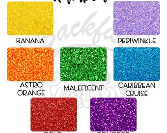 Glitter Rainbow Sample Pack 7 - 1/2oz Jars
