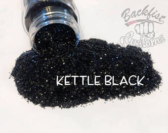 KETTLE BLACK || Chunky Glitter, Solvent Resistant