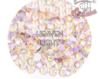 Glass Rhinestones || Heaven Light || Flat Back Non-Hotfix