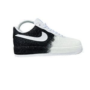 Any color combo | Custom Adult Fading Glitter AF1 (Regular or Rope laces) White or Black base shoe