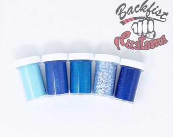 BLUE : COLOR PALETTE || 5 - 2oz glitters chosen at random