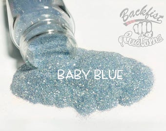 BABY BLUE || Transparent Fine Glitter, Solvent Resistant