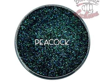 PEACOCK || Opaque Fine Glitter, Solvent Resistant