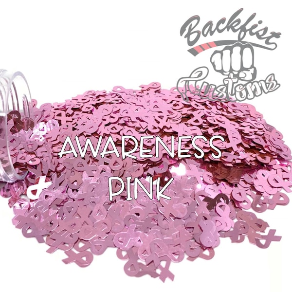 AWARENESS PINK || BFC Exclusive Ribbon Shaped Glitter