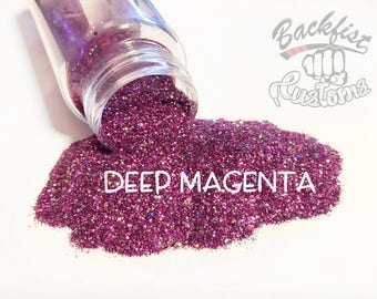 DEEP MAGENTA || Opaque Fine Glitter, Solvent Resistant