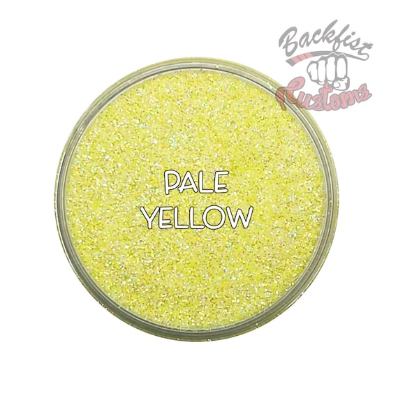 PALE YELLOW || Transparent Fine Glitter, Solvent Resistant