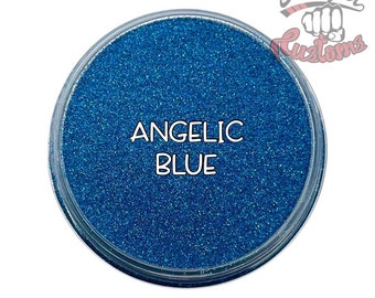 ANGELIC BLUE || Holographic Micro Fine Glitter, Solvent Resistant