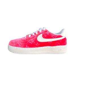 FULL Upper Any color | Custom Velvet Fabric | Adult AF1 (Regular or Rope laces) White or Black base shoe