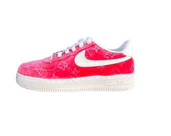 FULL Upper Custom Velvet Fabric | Adult AF1 (Regular or Rope laces) White or Black base shoe