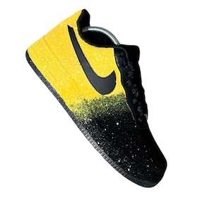Any color combo | Custom Adult Fading Glitter AF1 (Regular or Rope laces) White or Black base shoe