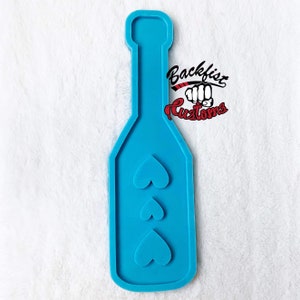 CUSTOM Long  VALENTINE PADDLE With Hearts Mold 13in x 3.5in  || makes 1/4in thick paddle