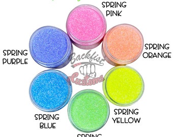 Spring Glitter Bundle || 6 - 1oz Glitters