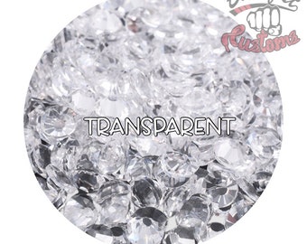 Glass Rhinestones || Transparent || Flat Back Non-Hotfix