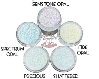 Opal Glitter Bundle || 5 - 1oz Transparent Glitters