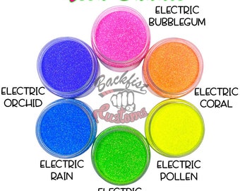 Neon Glitter Bundle || 5 - 1oz Glitters