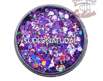 SUPERNATURAL   || Solvent Resistant, Chunky Mix Holographic Glitter