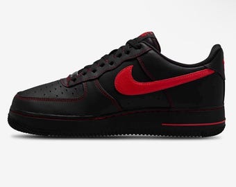 Black base shoe with colored stitching and Nike check to match - Mid Tops