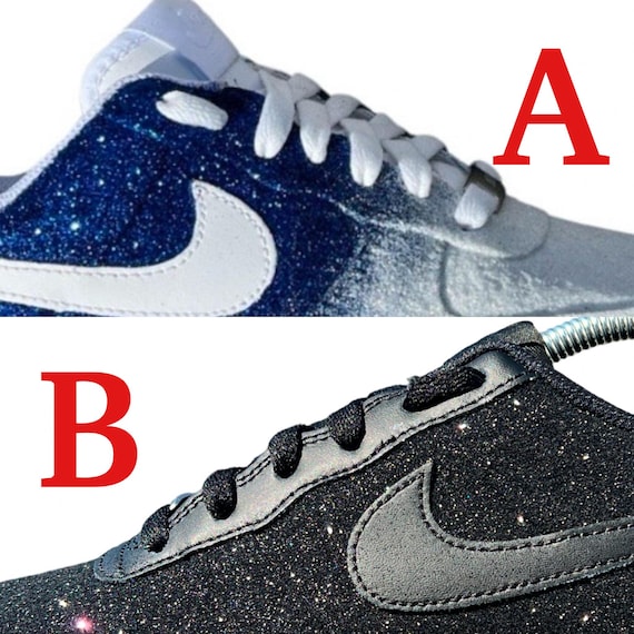 Any Color Combo | Custom Adult Fading Glitter AF1 (regular or Rope