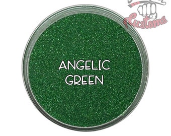 ANGELIC GREEN || Holographic Micro Fine Glitter, Solvent Resistant