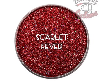 SCARLET FEVER || Opaque Chunky Glitter, Solvent Resistant