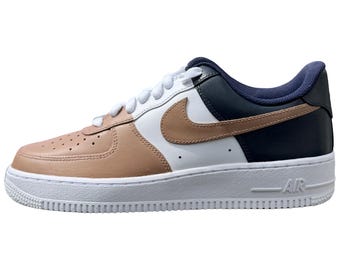 2 Color Custom Adult  AF1 (Regular laces) White or Black base shoe