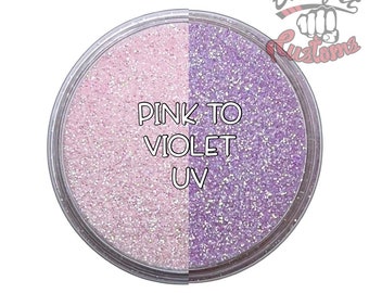 UV PINK to VIOLET || Solar Activated Glitter changes from Pink to Violet