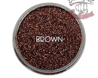 BROWN || Opaque Fine Glitter, Solvent Resistant