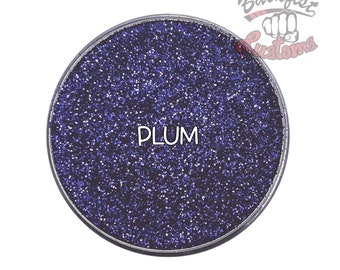 PLUM  || Opaque Fine Glitter, Solvent Resistant