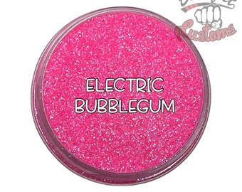 ELECTRIC BUBBLEGUM || Neon, Transparent Fine Glitter, Solvent Resistant