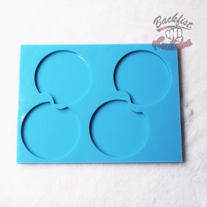 CUSTOM Large Car Coaster 4 Pack Mold whole mold 8in x 6in coasters 2.75  12.7 oz