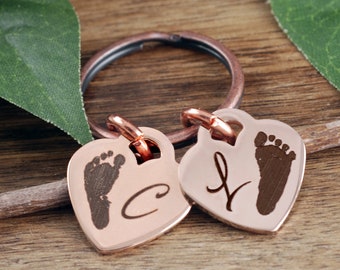 Actual Footprint, Gift for Mom, Gift for Mothers Day, Birthday gift for new mom, Miscarriage Gift, Pregnancy Loss, Loss of a Child Gift