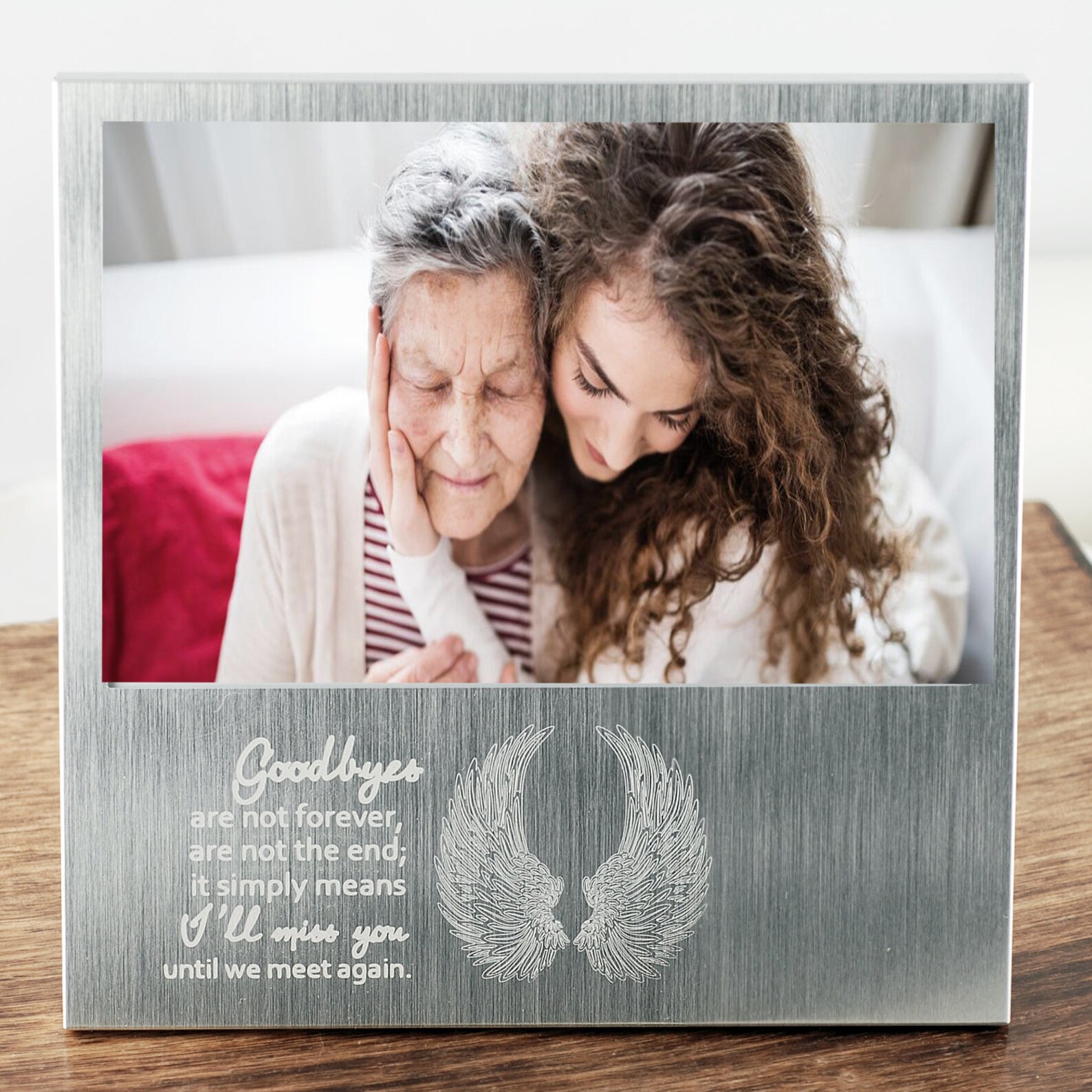 Engraved Memorial Picture Frame Engraved Frame Personalized Etsy