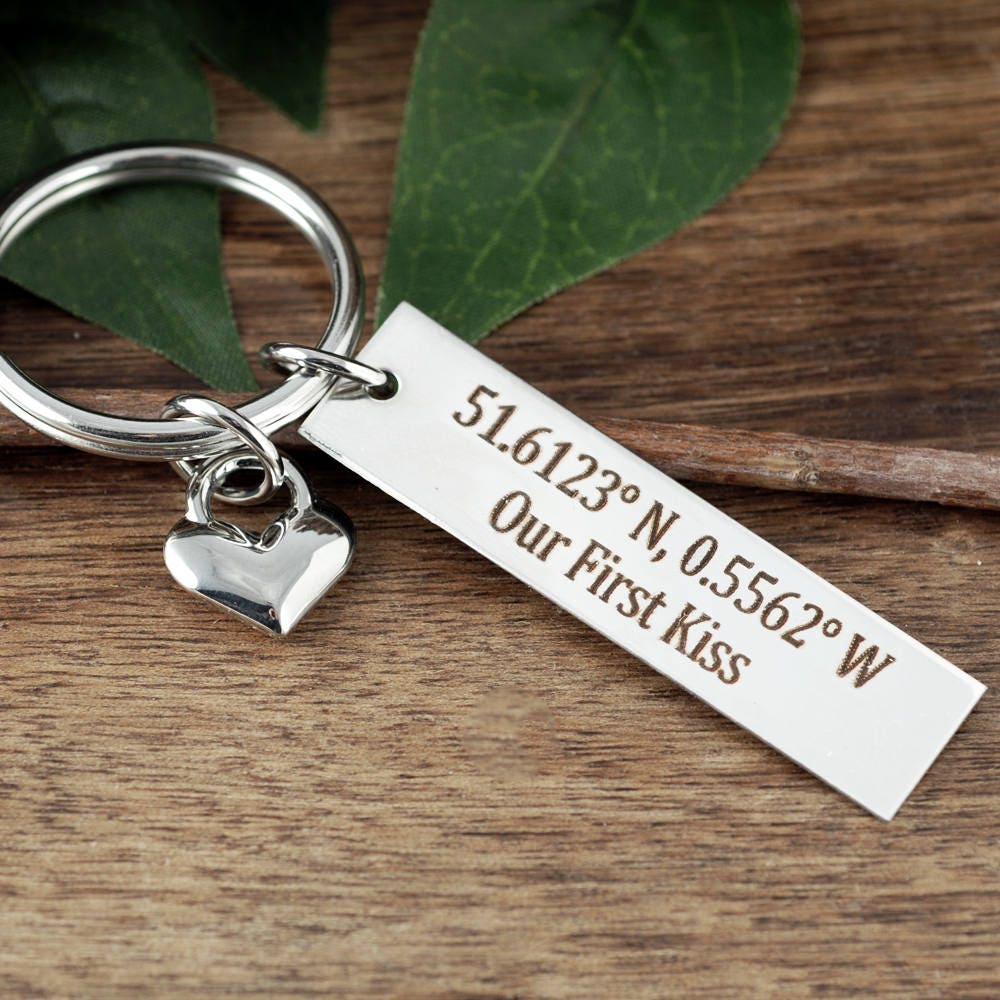 Valentine's Day Gift, Coordinate Keychain, Boyfriend Key ...