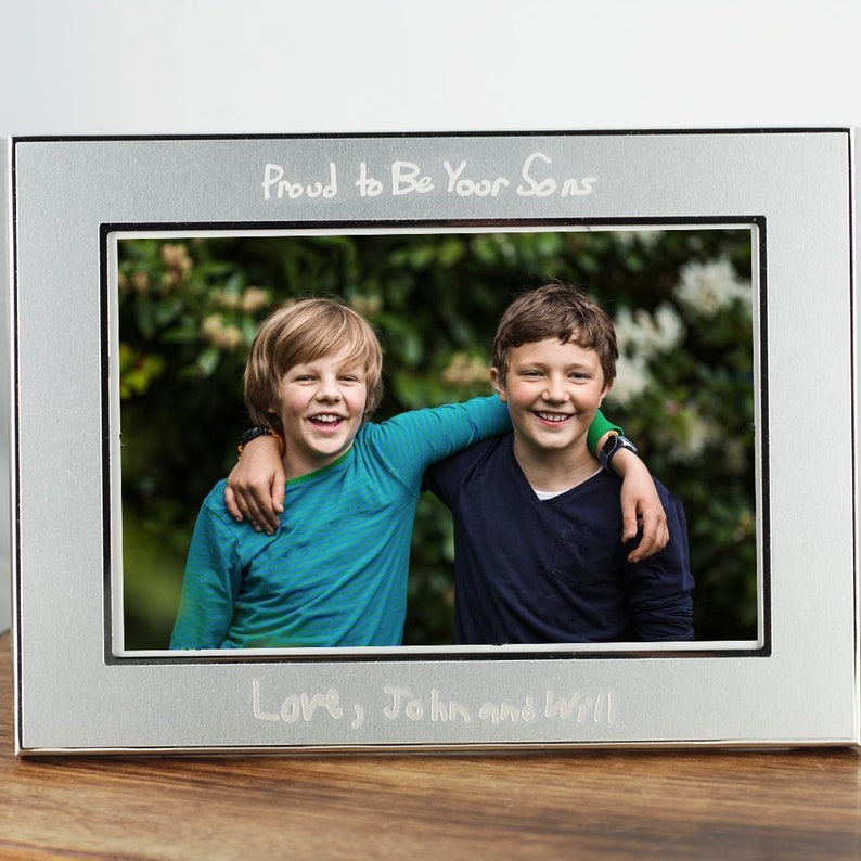 Personalized Photo Frame for Mom, Engraved Frame for Dad, Personalized Picture Frame, Christmas Gift for Mom , Dad, Mother's Day Gift, image 1