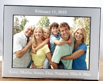 Personalized Engraved Picture Frame, Picture Frame, Personalized Photo Frame, Picture Frame for Grandma, Gift for Grandma, Family Frame