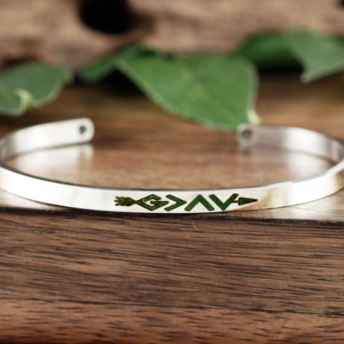 Engraved Cuff Bracelet Custom Engraved Cuff Engraved Cuff Etsy