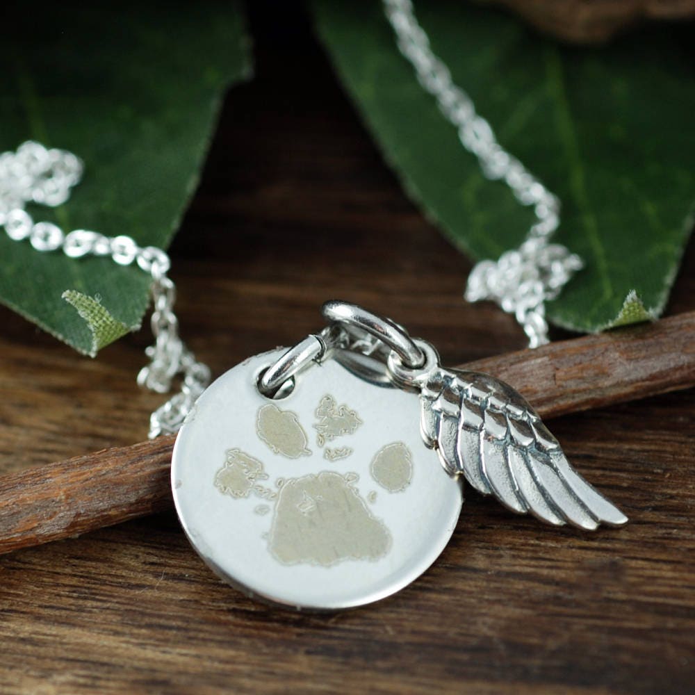 Custom Paw print Jewelry, Actual Paw Print Necklace