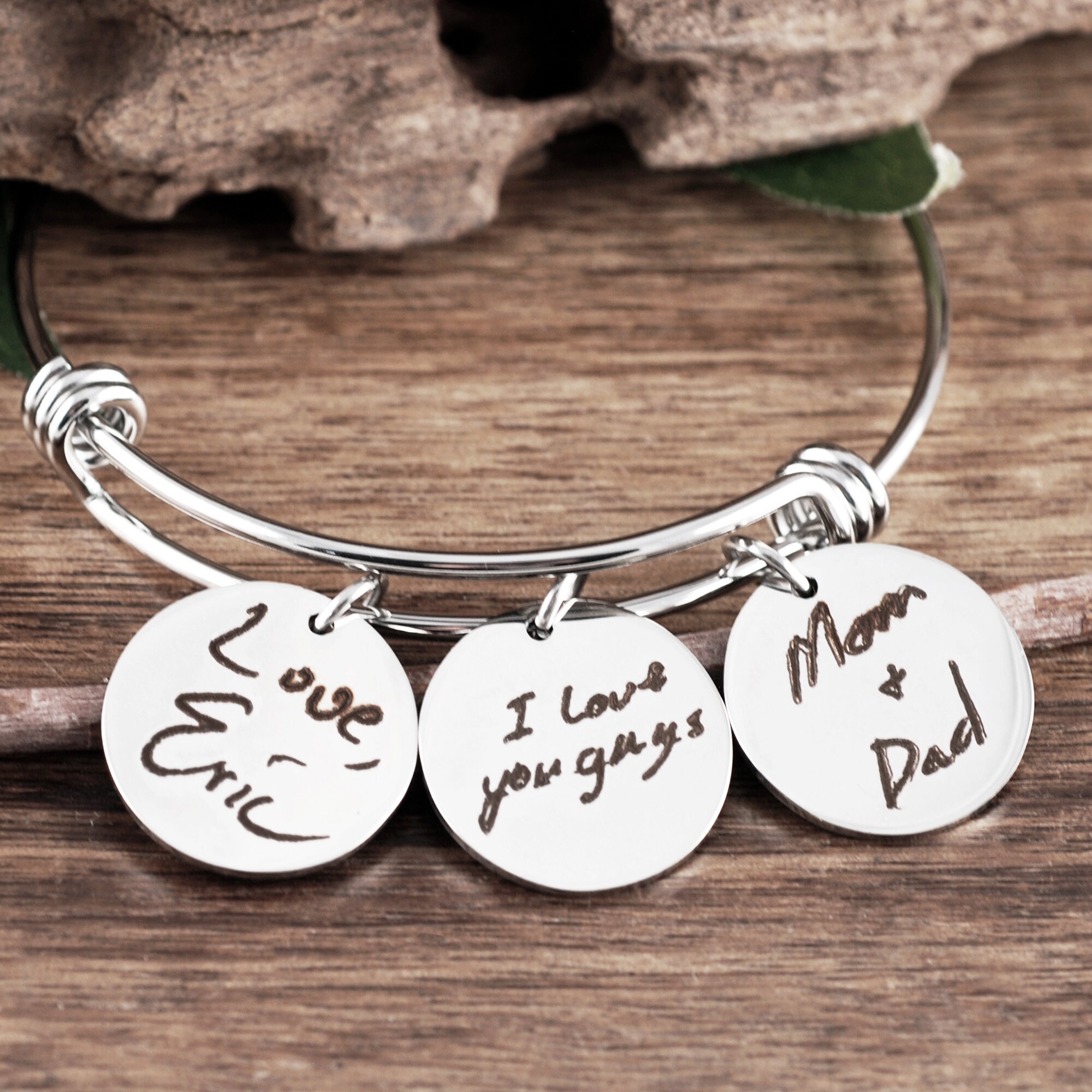 Actual Handwriting Jewelry Custom Handwriting Bracelet Etsy